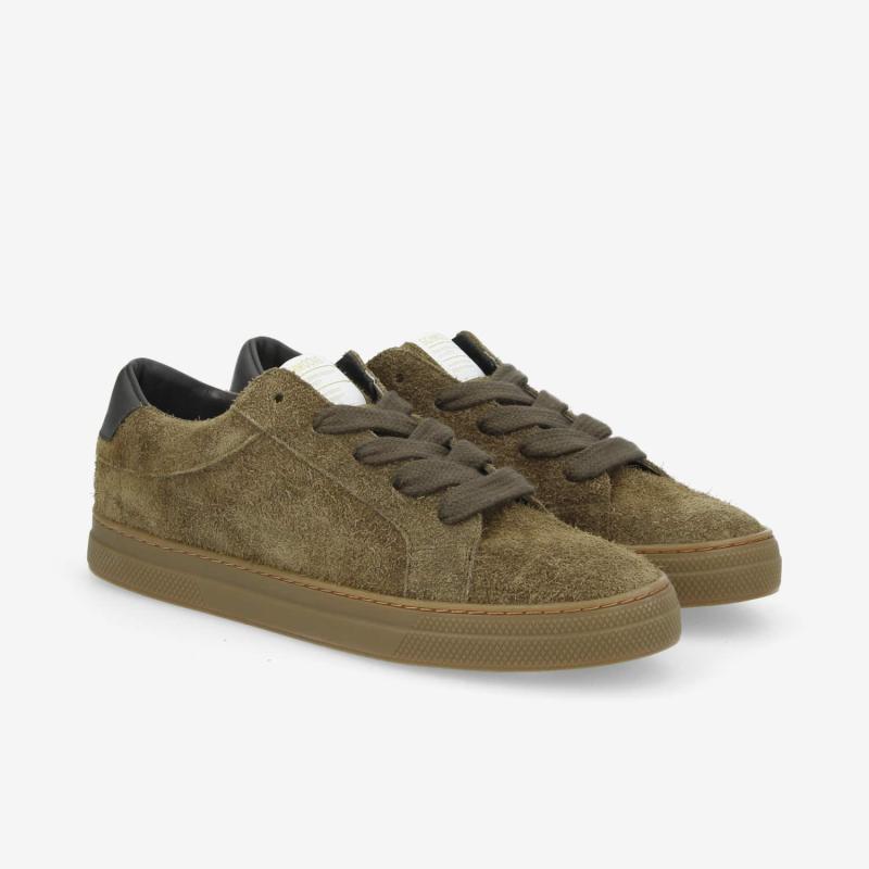 SPARK SKATE M - HAIRY SUEDE -  VERT KAKI